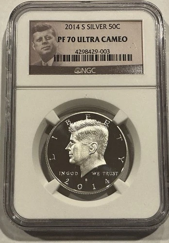 2014 S Silver Kennedy 50C NGC PF 70 Ultra Cameo