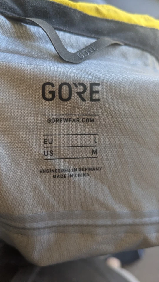 Chaqueta de lluvia GOREWEAR Torrent amarilla mediana Foto 4 de 4