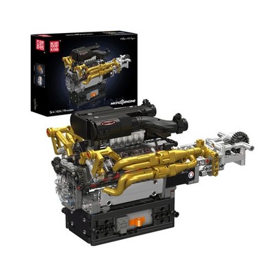 Mould King 10224 Motorized Valkyrie V12 Motor Modell Set | 974 Teile