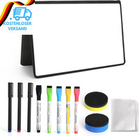 A5 Mini Whiteboard Wiederverwendbar,Whiteboard Klein Tragbar Mit ZubehöR Set Sta