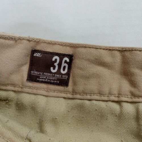 Timberland Shorts Men's 36 Tan Khaki Chino Flat Front 10" Inseam - Picture 3 of 6