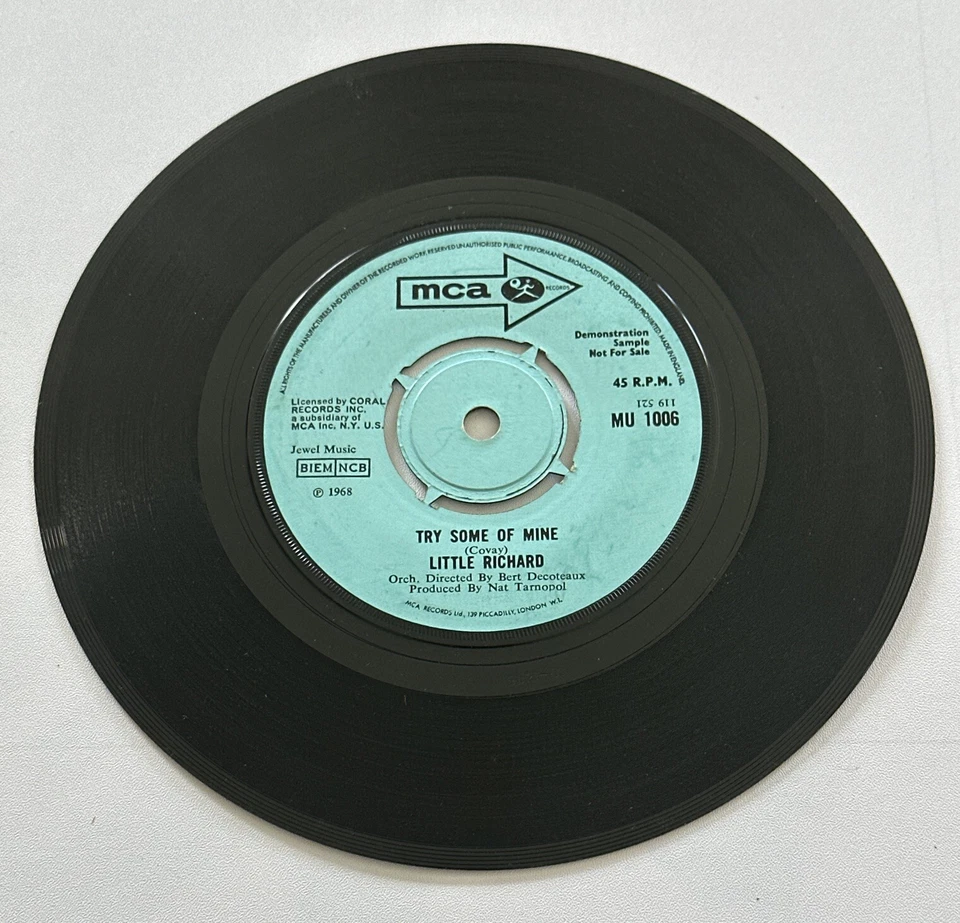 Little Richard - She's Together Demo 7” Vinyl Record MU 1006 Vg+ Condition Foto 4 de 4