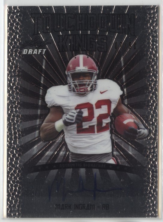 Mark Ingram Leaf Metal Draft Touchdown Kings Autographs #TKMI1 Base