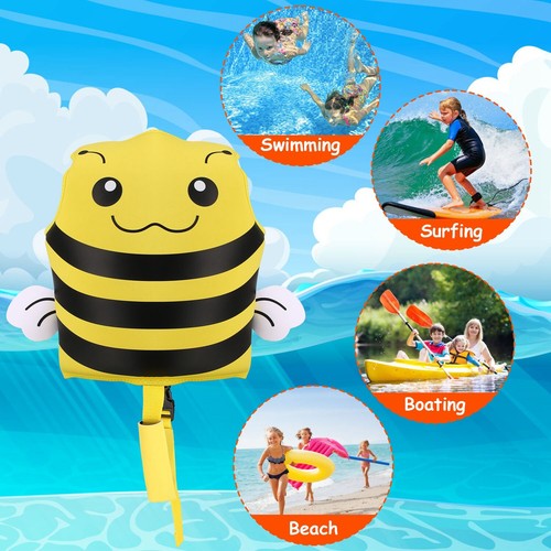 Swim Vest For Kids Float Jacket Learn To Swim Vest with Adjustable Crotch Strap - Picture 8 of 26