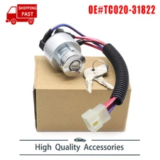 1PC Ignition Switch Ignition Lock for Kubota L2501 L2800 L3000 L3200 & 2 Keys US