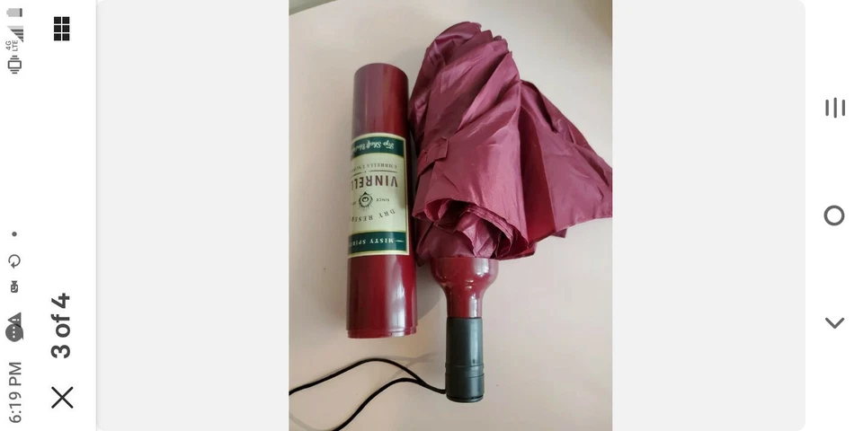 Paraguas Botella Vinrella, Espíritus Brumosos. Reserva Seca Foto 3 de 3