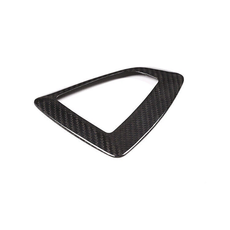 Cubierta de ajuste de perilla de cambio de marchas de fibra de carbono real apta para BMW 12-18 F30 328i 335i LHD Foto 3 de 4