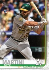Nick Martini RC 2019 Topps Series 2 Baseball Rookie Card #618 Oakland Athletics