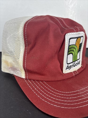 Agrigold AG Patch Snapback Trucker Hat Cap K Products Mesh Back Embroidered Logo - Picture 4 of 7