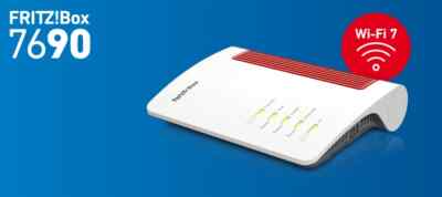 AVM FRITZ!Box 7690 Router DSL Router WLAN Modem Wifi 7 Mesh DECT Smart Home