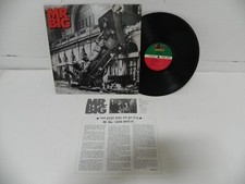 MR. BIG - Lean Into It 1991 KOREA Vinyl LP W/INSERT & NO BARCODE