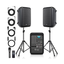 Professional Portable All-in-One 2-Way PA System Suitcase-Style Design with 8...