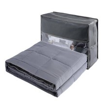 Brentfords BBWEUSPCL15 Velvet Weighted Blanket 200 x 240cm - Charcoal