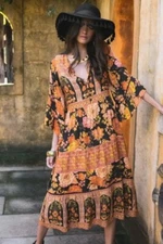 Nine Lives Bazaar Grace Midi Dress AU 10