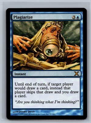 Magic The Gathering 10th Edition Plagiarize #97/383 MTG TCG CCG Tenth