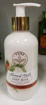 Bath & Body Works Almond Milk Body Milk Lotion HYPOALLERGENIC 8.3 OZ ...