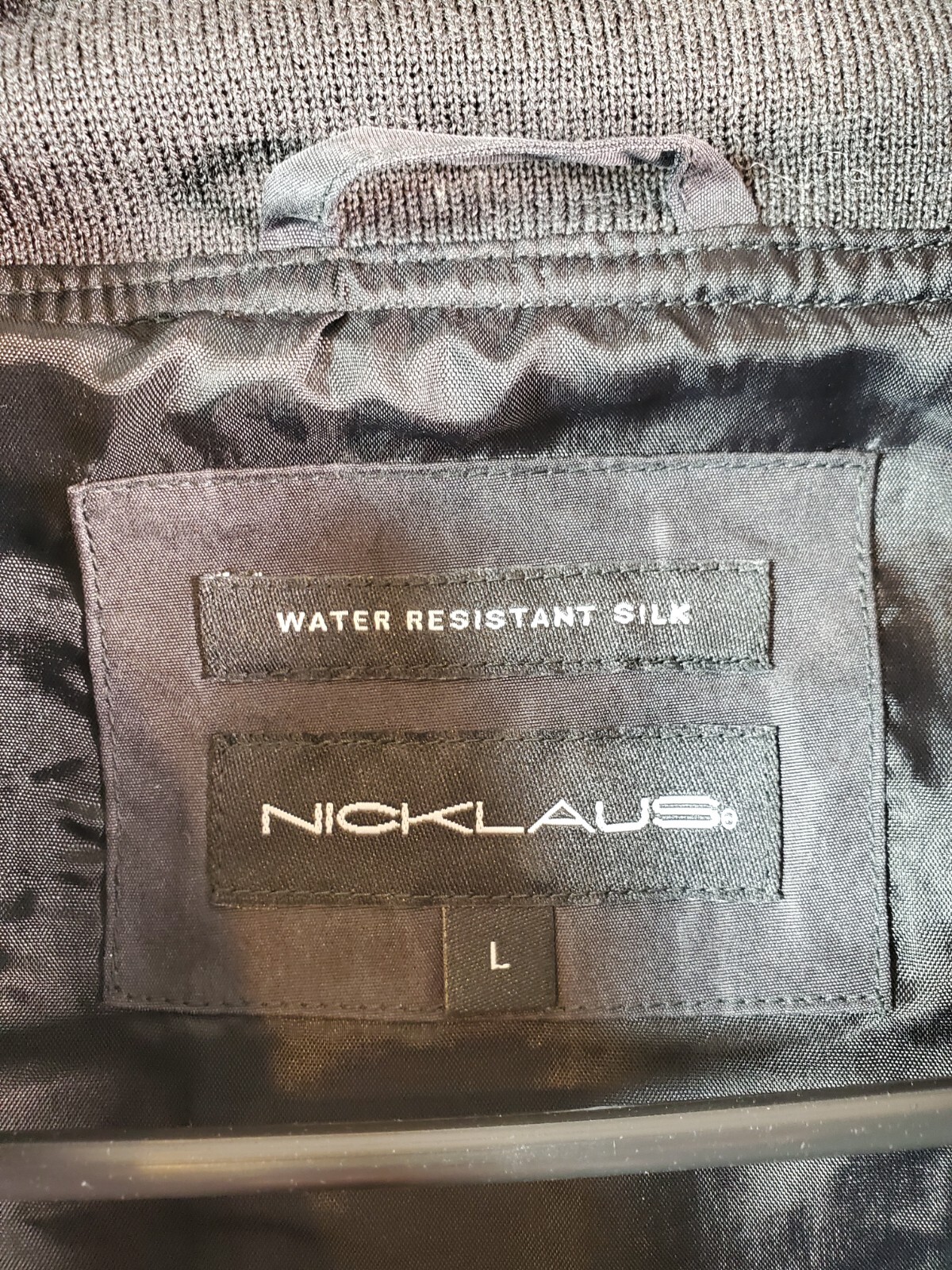 Jack Nicklaus Golf Performance Jacket Men's L Black Long Sleeve Water Resistant