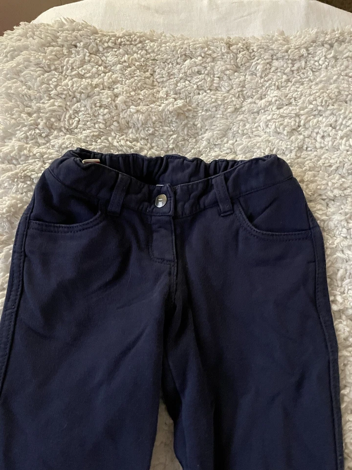 Hanna Andersson niñas talla Pantalones 100 azul marino “no tan ajustados”. Bonito par Foto 2 de 4