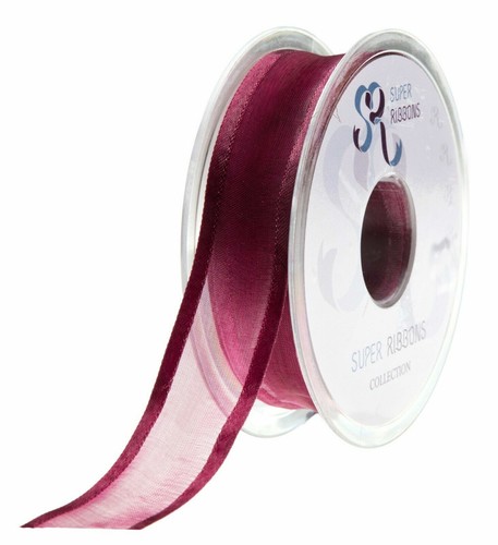Satin Edge Organza Ribbon~Double Faced~Various Widths, Colours~PER METER - Picture 16 of 26