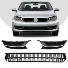 Fit 2012-2015 Vw Passat Front Bumper Lower Grille Fog Light Bezel Cover Lhrh