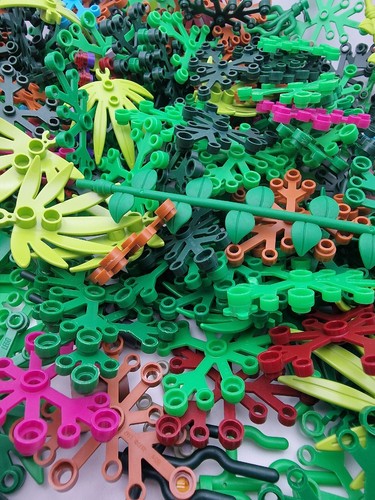 LEGO X50 Plants Leaves Greenery Foilage LARGE Bundles Pieces Random LOT - Picture 2 of 2