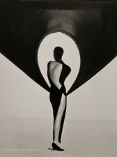 1990 Vintage HERB RITTS Female Fashion Versace Dress Wind Photo Engraving Art