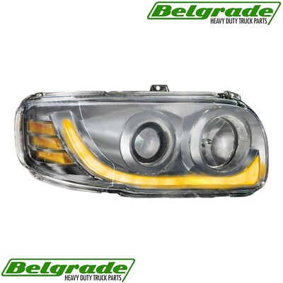 564.75096DC - Headlamp Projector RH Peterbilt 389, 2008+ w/White LED Position