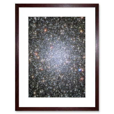 Hubble Weltraum Kugelsternhaufen 47 Tucanae 3000 weißer Zwerg gerahmter Kunstdruck 9 x 7 Zoll