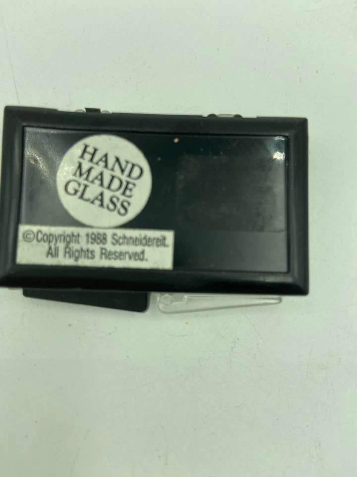 MLB California Angels 1988 Hand Crafted Glass Baseball Bat Pin NOS VTG 1.5" - Image 2 of 2