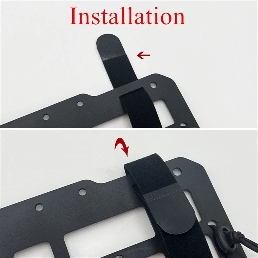 Car Organizer Sun Visor Tactical Panel Storage Holder Interior Accessories Black - Image 4 of 4