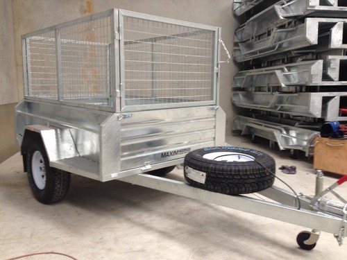 NEW 7x4 OFFROAD CAMPING OFF ROAD GALVANISED BOX TRAILER CAMPER 4X4 HEAVY DUTy - Picture 3 of 4