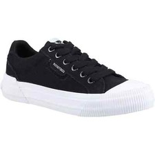 Image of Rocket Dog Cheery 12A Canvas Cotton Lace Up Black Ladies Shoes