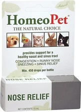 Homeopet Nose Relief 15Ml Natural Sinus Support For Dogs Cats Small Pets