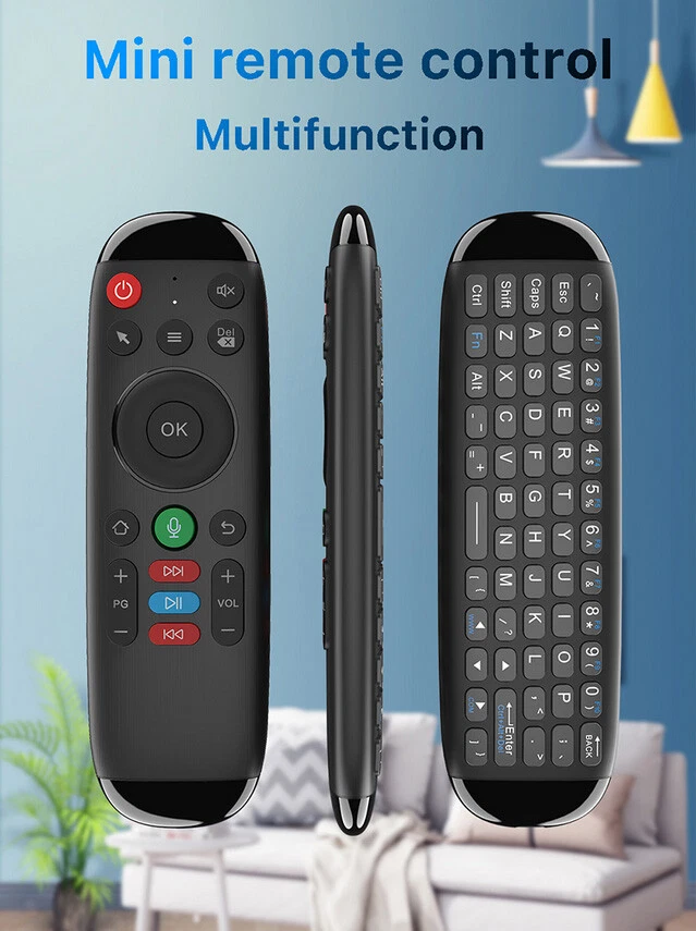 Universal 2.4G USB Air Fly Mouse Color Backlight Keyboard Voice Remote Control - Image 4 of 4