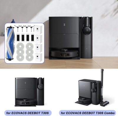 Kit Ricambi Per ECOVACS DEEBOT T30S/T30S PRO | Spazzola, Filtri HEPA, Panni E Sacchetti | Manutenzione Robot - Foto 2