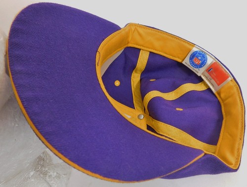 VTG Minnesota Vikings Hat Fitted Med 7 1/4 Twins Enterprise Deadstock 90s Cap - Picture 3 of 5