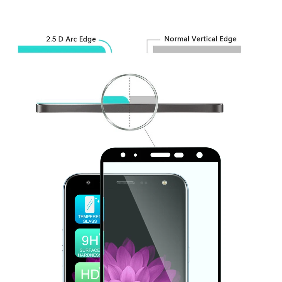 TJS 2 piezas para [LG K40/K12 Plus/X4 2019] Cubierta Protector de pantalla de vidrio templado Foto 3 de 4