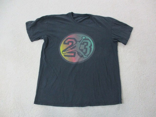 Jordan Shirt Adult 2XL XXL Black Green Jumpman Basketball Logo Mens * | eBay