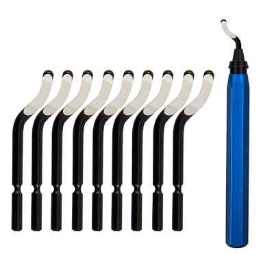 Deburring Tool With 10pcs Hss Blades Deburring Tool For Metal Aluminum Copper Pl