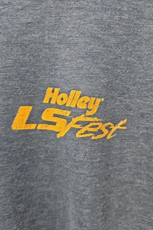 Camiseta azul Holley LS Fest 2014 Chevy Block Party Spectra para hombre talla grande L Foto 3 de 4