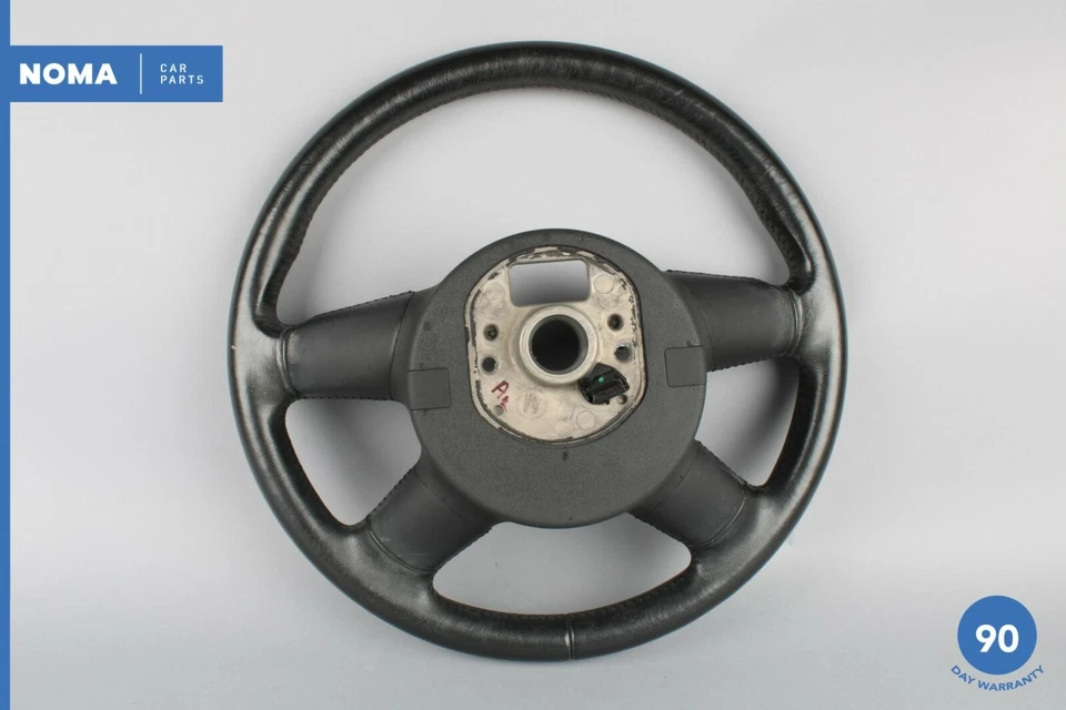 04-05 Volante Audi A8 A8L D3 Quattro con botón de interruptor 4E0419091 negro OEM Foto 4 de 4