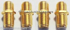 4X F Coax Coaxial Cable Coupler Splice Female Video Connector Jack Adapter VWLTW