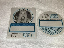 CHER 2 UNUSED THE LIVING PROOF FAREWELL TOUR TICKET BACKSTAGE PASSES Guest blU