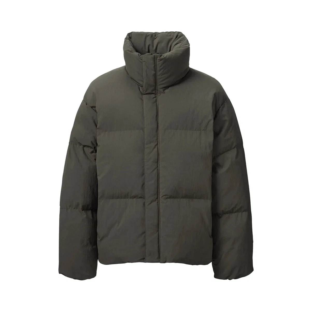 Uniqlo U Padded Volume Jacket Olive Japan Size L Volume Silhouette Nylon