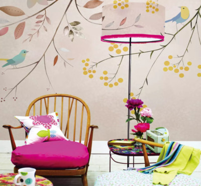 3D Flower Branch K13423 Wallpaper Mural Self-adhesive Removable Sticker Kay