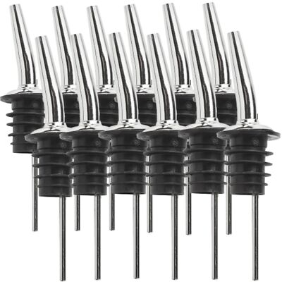 Liquor Pourers with Tapered Speed Jet Stainless Steel Bar Accessories for the...