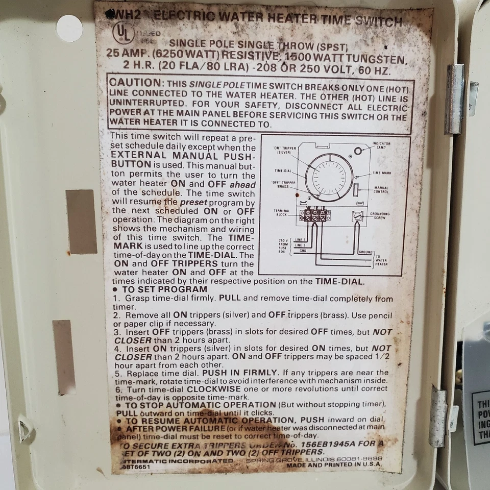 Intermatic Electric Water Heater Timer - Image 3 of 4