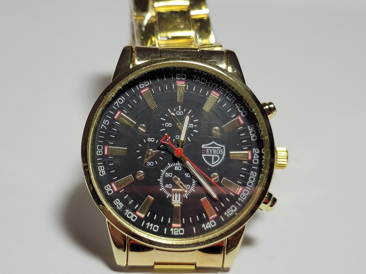 Monvis Cronografo Monvis Oro NEW Deyros Men's 41mm Gold Tone