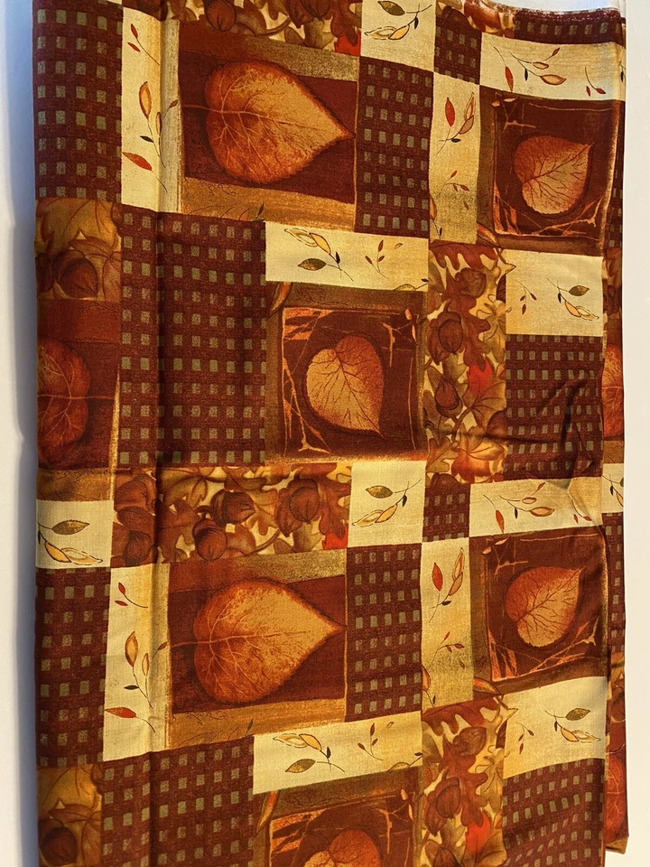 David Textiles 2006 Fall Fabric Red Gold Leaves 3 Yards - Image 3 of 4