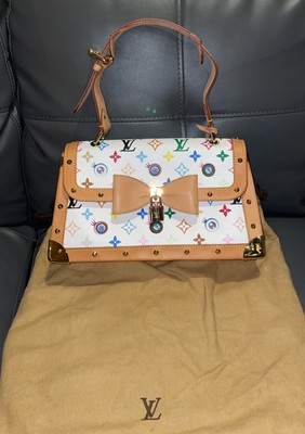 TAKASHI MURAKAMI LOUIS VUITTON WHITE MONOGRAM MULTICOLORE EYE NEED 